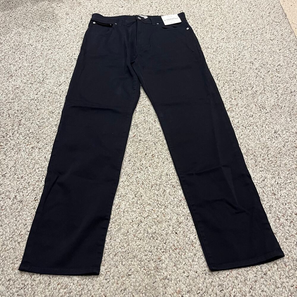 NEW Madewell Allday 1991 Straight Leg Pant 32x32 Black Classic Normcore Casual